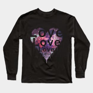 Flower Heart LOVE Long Sleeve T-Shirt